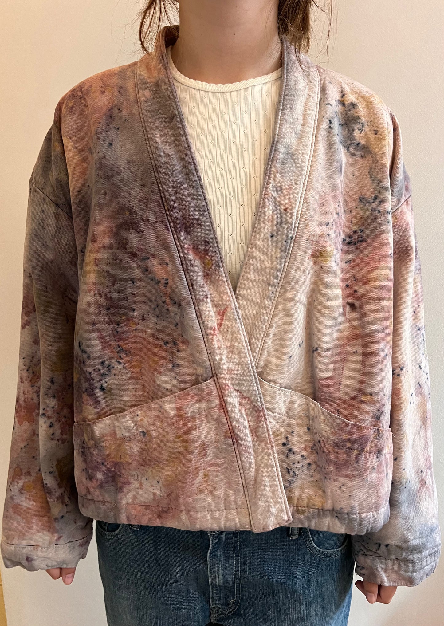 Shortie Bubble coat Botanical Splatter