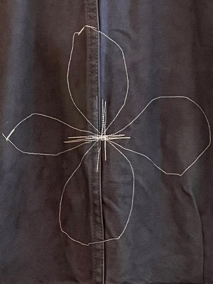 Chore Coat with Blue & Yellow Project