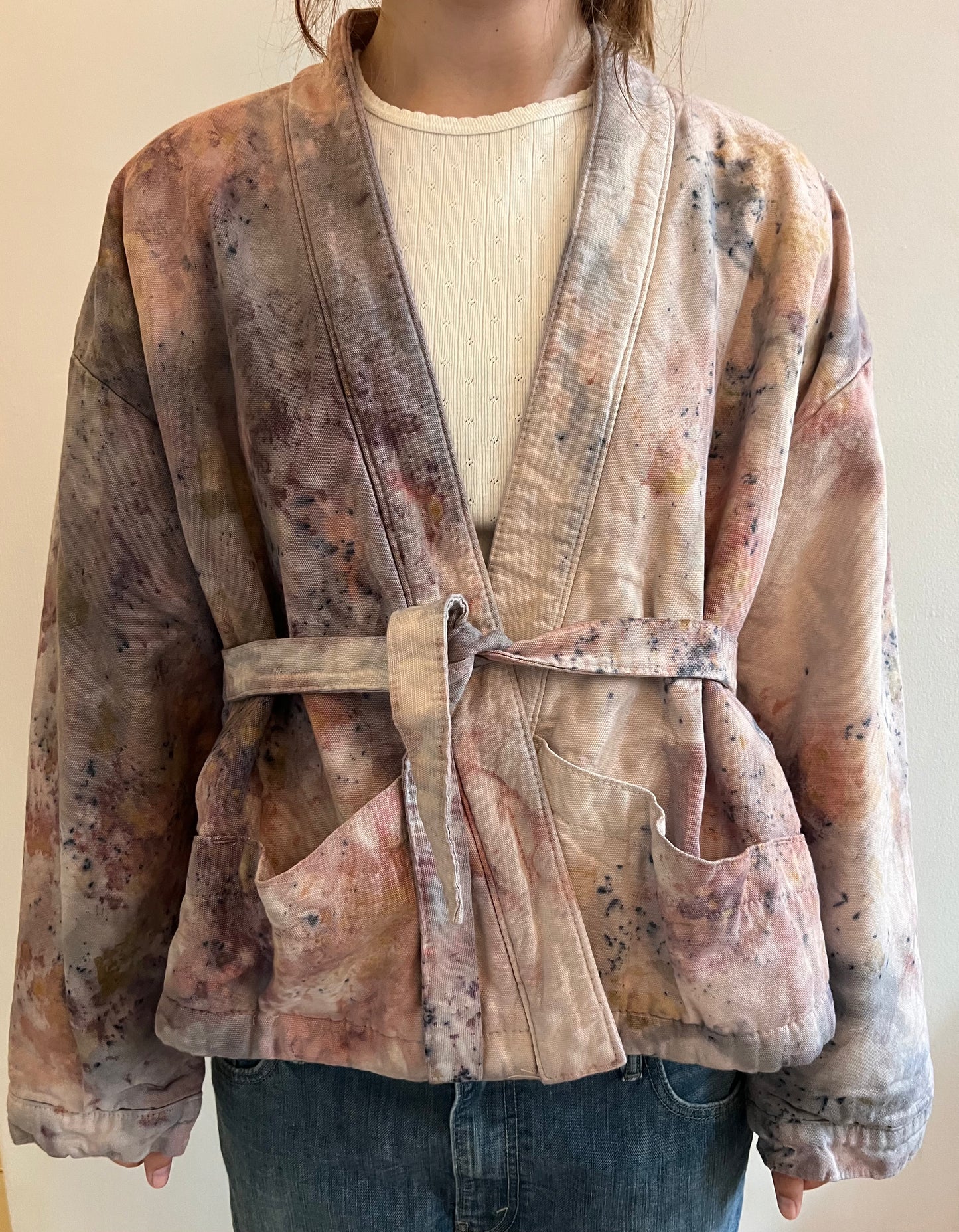 Shortie Bubble coat Botanical Splatter