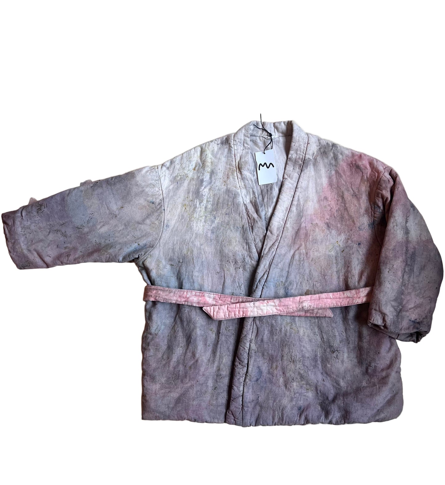 Linen Bubble Coat Botanical Sparkle