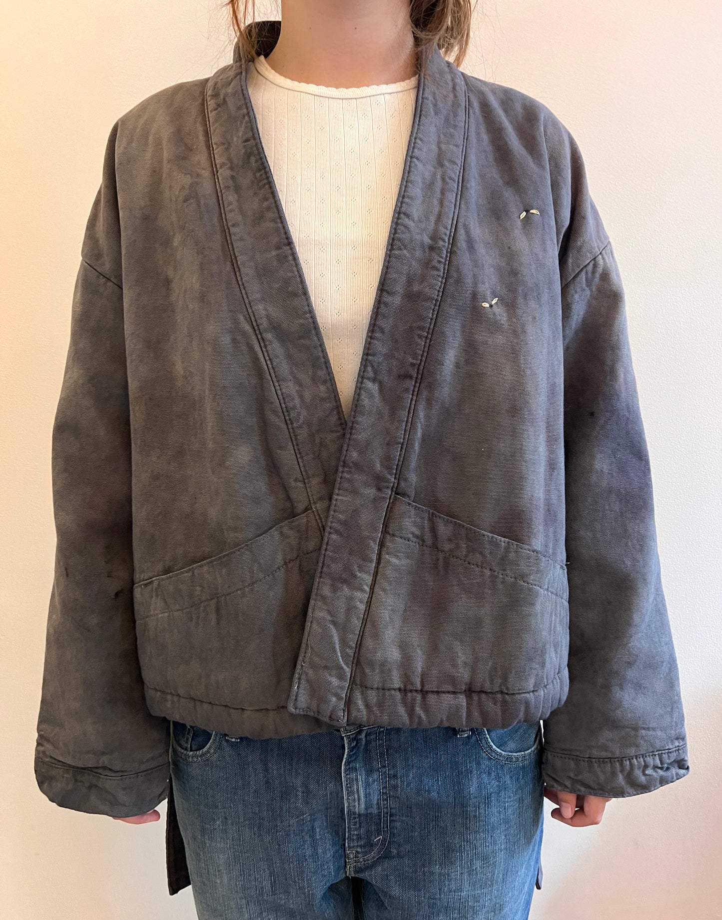 Shortie Bubble coat Grey Clouds