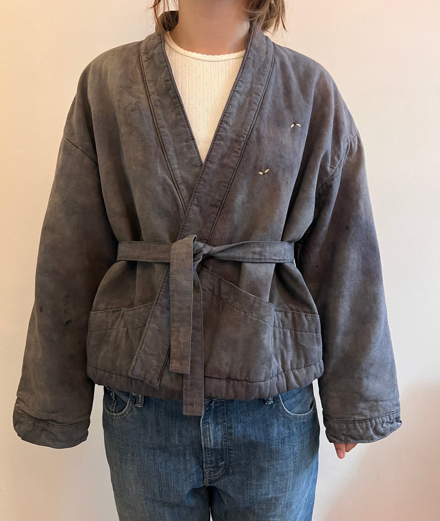 Shortie Bubble coat Grey Clouds