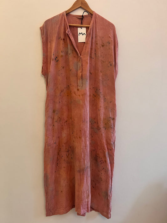 Lounge Dress Botanical Pink-small