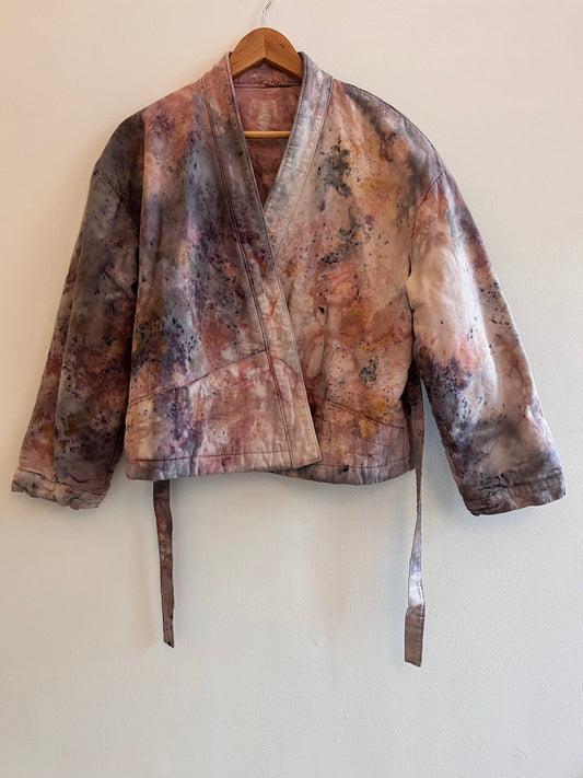 Shortie Bubble coat Botanical Splatter