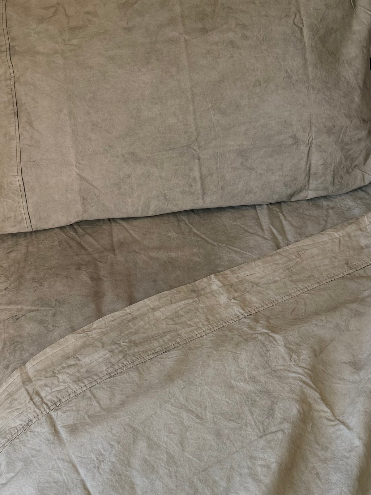 Naturally Dyed Percale Cotton Queen Sheets