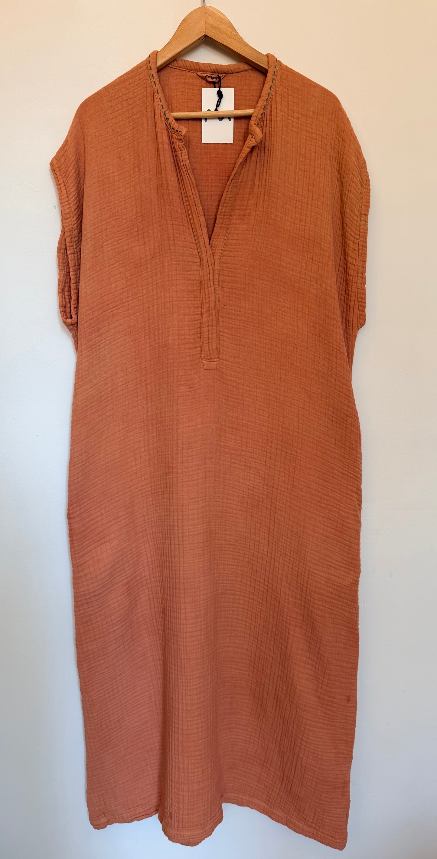 rust lounge dress