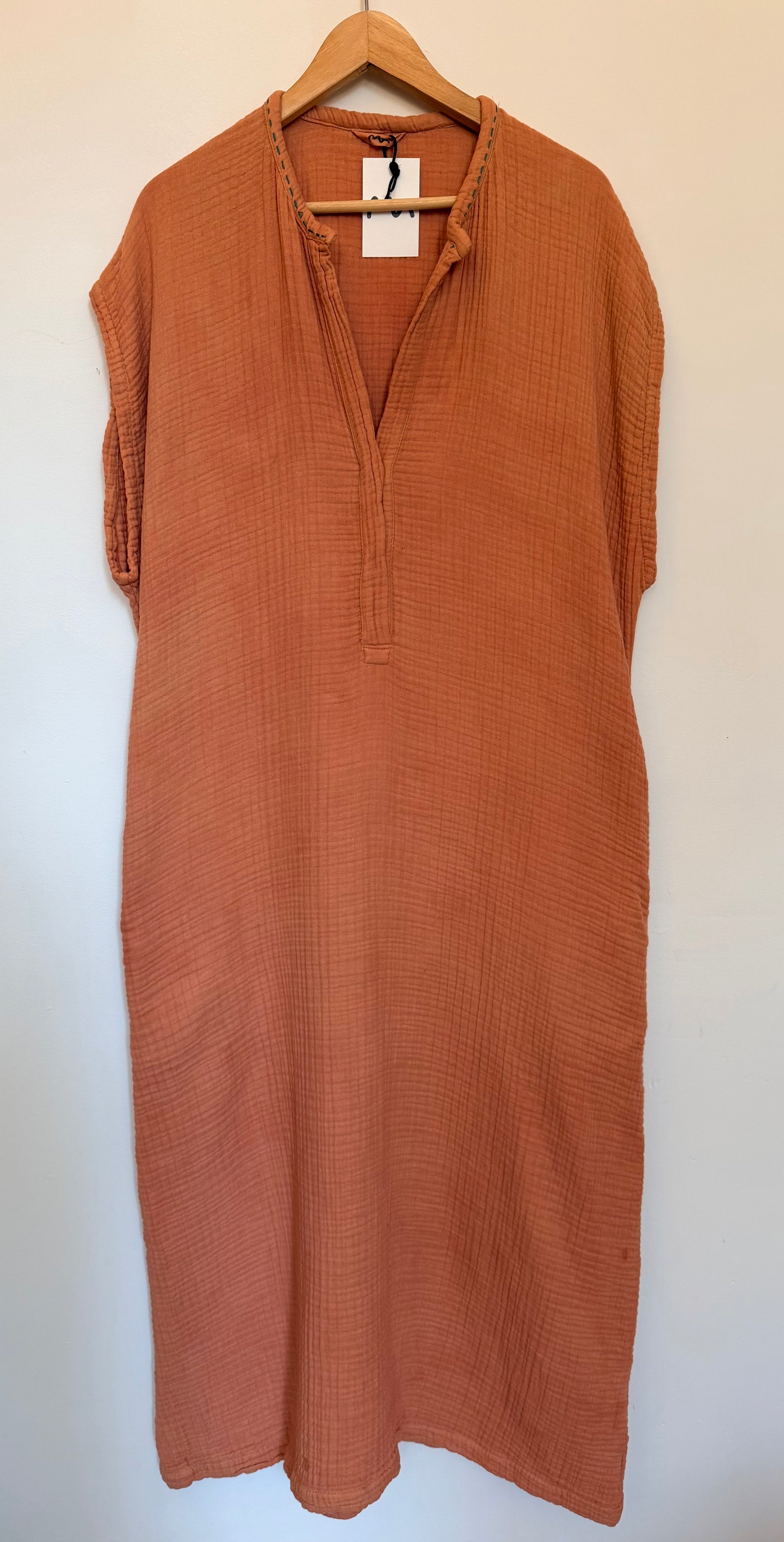rust lounge dress