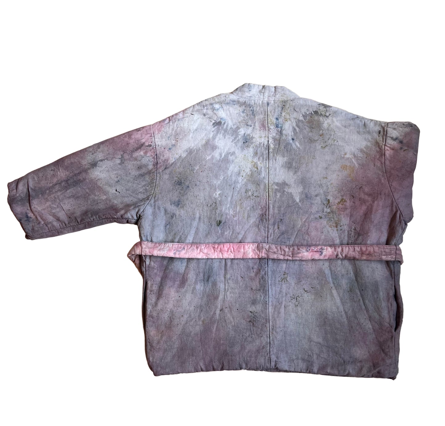 Linen Bubble Coat Botanical Sparkle